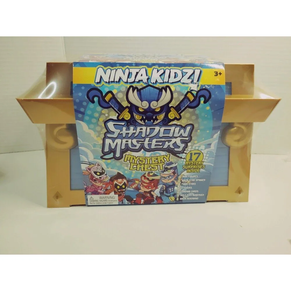 Ninja Kidzi Shadow Masters Mystery Chest Game 17 Collectible Pieces Age 3+